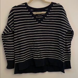 Blue & White Striped Sweater